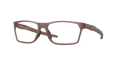 Oakley Ox8032 Hex Jector 803213 Men's Glasses Brown Size 53 - Blue Light Block Available In Matte Smoke Brown