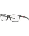 Oakley Ox8032 Men's Rectangle Eyeglasses In Satin Gray Smoke
