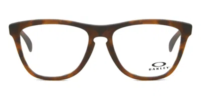 Oakley Ox8137a Frogskins Rx Asian Fit Men's Glasses, Tortoiseshell, Size 55 In Brown