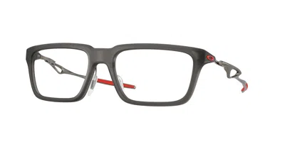 Oakley Ox8211d Neoture Sq Asian Fit 821102 Men's Glasses Grey Size 56 - Blue Light Block Available In Satin Smoke Grey