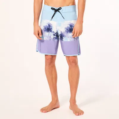 Oakley Palm Florals Rc 19” Boardshort In Blue