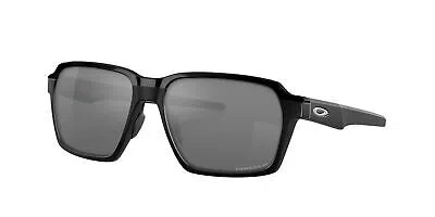 Pre-owned Oakley Parlay Sunglasses, Matte Black Frame, Prizm Black Polarized Lens
