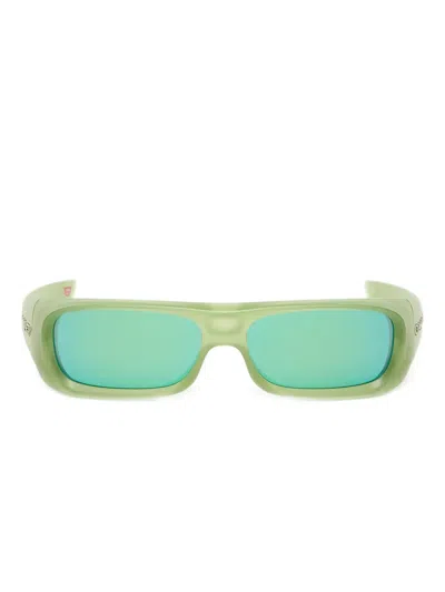 Oakley Permian Rectangle-frame Sunglasses In Brown