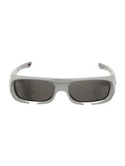 Pre-owned Oakley Permian Square Sunglasses In White