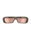 Oakley Rectangular Frame Sunglasses Colored Lenses In Brown