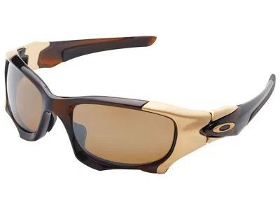 Pre-owned Oakley Pit Boss Ii Polarized Sunglasses Oo9215-03 Rootbeer/tungsten Asian In Tungsten Iridium