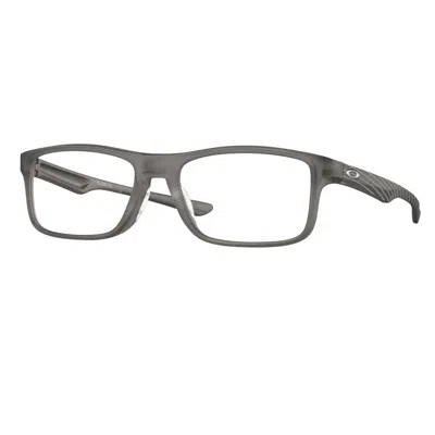 Oakley Plank 2.0 Demo Rectangular Unisex Eyeglasses Ox8081 808117 55 In Gray