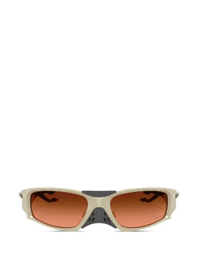 Oakley Plantaris Sq Logo-detail Sunglasses In Gold