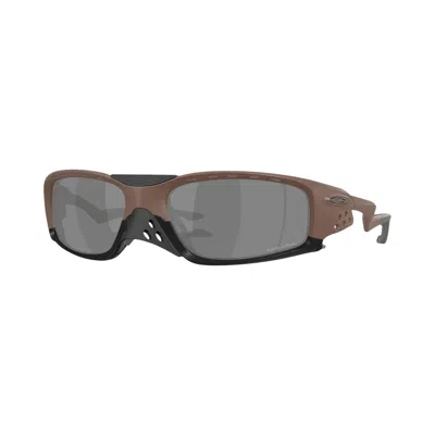 Pre-owned Oakley Plantaris Sq 'matte Mahogany/prizm Black' | Red | Men's Size Onesize