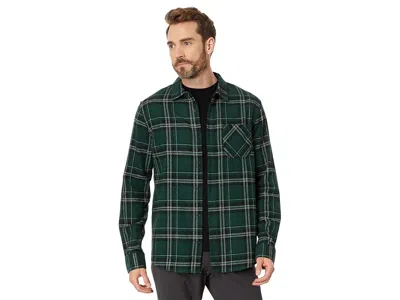 Oakley Podium Plaid Long Sleeve Flannel In Green