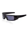 Oakley Polarized Gascan Polarized Sunglasses, Oo9014 In Black Shiny,grey