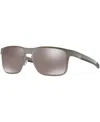 Oakley Polarized Holbrook Metal Prizm Black Polarized Sunglasses , Oo4123 55 In Gunmetal,black Polar