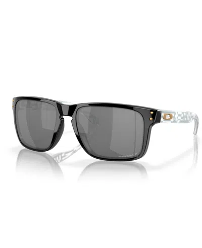 Oakley Polarized Prizm Sunglasses, Oo9417 Holbrook Xl In Black