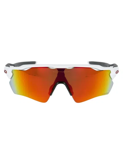 Oakley Polished White Acetate Sunglasses In Multi