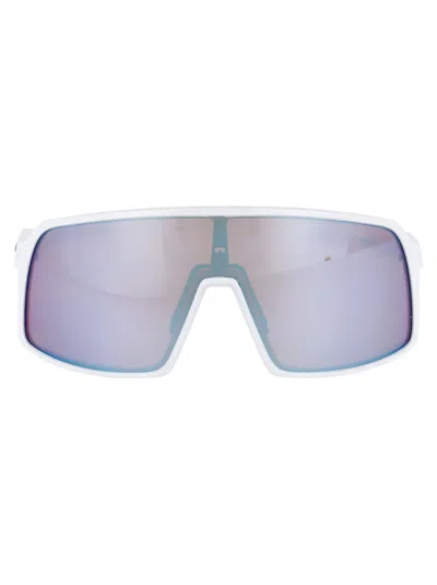 Oakley Polished White Acetate Sunglasses In Purple