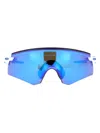 Oakley Polished White Acetate Sunglasses In Blue