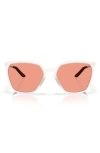 Oakley Prizm™ Berry 57mm Rectangular Sunglasses In Matte Vapor/prizm Berry