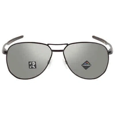 Pre-owned Oakley Prizm Black Polarized Pilot Men's Sunglasses Oo4147 414704 57