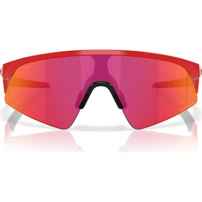 Oakley Prizm™ Everyday 28mm Rectangular Sunglasses In Redline/prizm Field