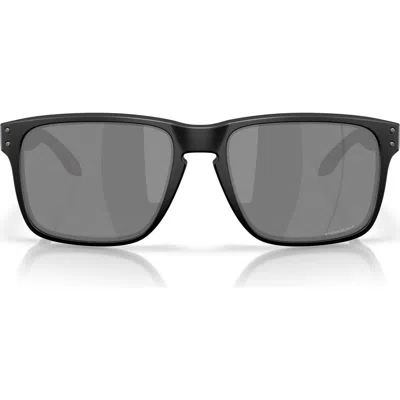 Oakley Prizm™ Grey Everyday 61mm Rectangular Sunglasses In Matte Black Prizm Black