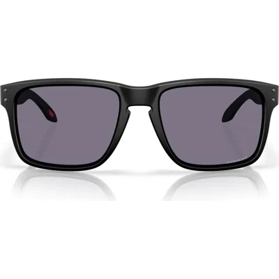 Oakley Prizm™ Grey Everyday 61mm Rectangular Sunglasses In Matte Black Prizm Grey