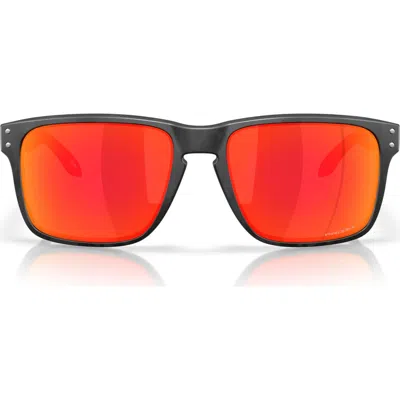 Oakley Prizm™ Grey Everyday 61mm Rectangular Sunglasses In Black
