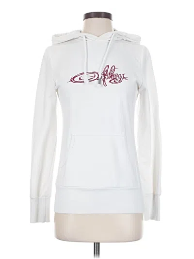 Pre-owned Oakley Pullover Hoodie In White