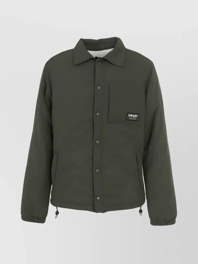 Oakley Quilted Chest Pocket Long Sleeves Jacket In Green