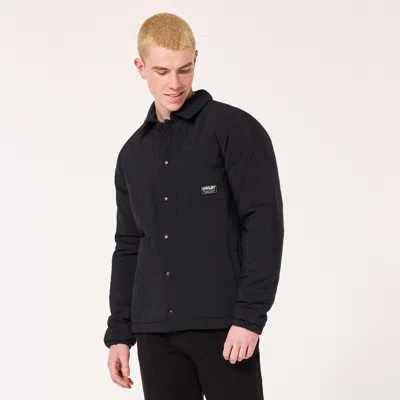 Oakley Quilted Sherpa Jacket In Black