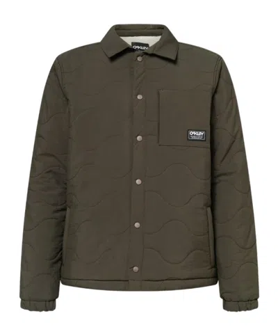 Oakley Quilted Sherpa Jacket In New Dark Brush