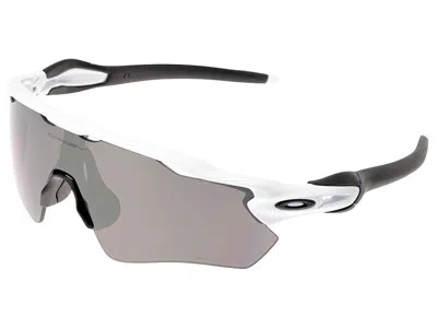 Pre-owned Oakley Radar Ev Path Polarized Sunglasses Oo9208-9438 Polished White/prizm Black