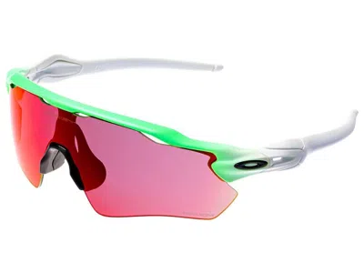 Pre-owned Oakley Radar Ev Path Sunglasses Oo9208-41 Green Fade/prizm Road