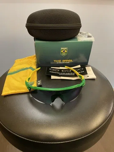 Pre-owned Oakley Radar Path. Team Brazil Olympics. Team Bright Green . Jade Iridium. Rare