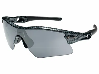 Pre-owned Oakley Radar Range Sunglasses Oo9056-0335 True Carbon Fiber/black Iridium