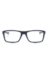 Oakley Rafter Rectangle-frame Glasses In Blue