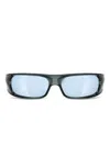 Oakley Rectangle-frame Sunglasses In Brown