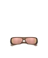 Oakley Rectangular Frame Sunglasses Colored Lenses In Brown