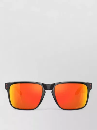 Oakley Rectangular Frame Sunglasses Silk Nylon Blend In Black
