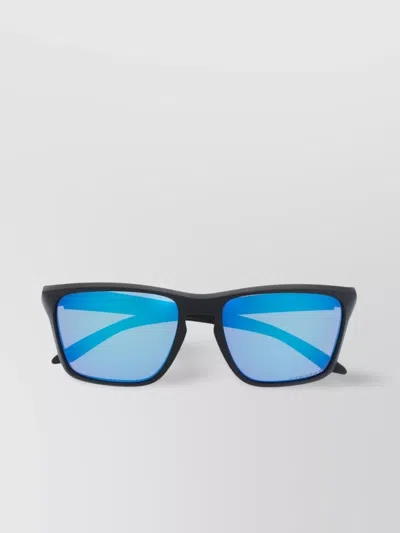 Oakley Rectangular Frame Sunglasses With Blue Lenses
