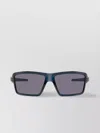 Oakley Rectangular Frame Sunglasses With Full Rim And Dark Lenses