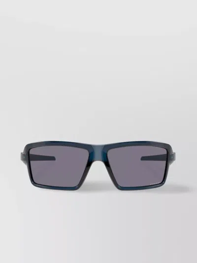 Oakley Rectangular Frame Sunglasses With Full Rim And Dark Lenses