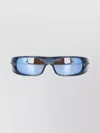 Oakley Rectangular Full Rim Sunglasses Lenses In Blue