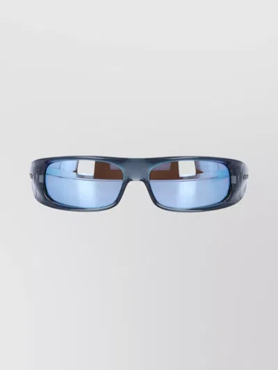 Oakley Rectangular Full Rim Sunglasses Lenses In Blue