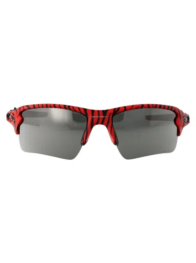 Oakley Red Tiger Acetate Sunglasses In Gray