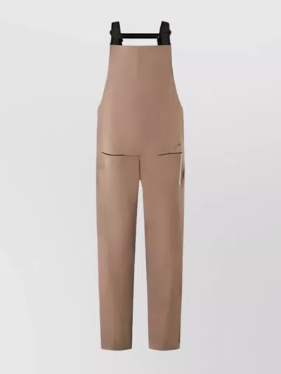 Oakley Relaxed Fit Trousers Adjustable Straps In Brown