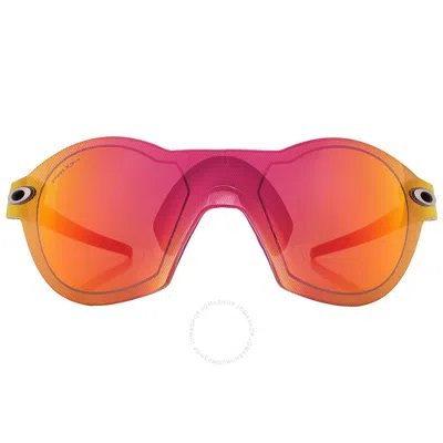 Oakley Resubzero Prizm Ruby Shield Unisex Sunglasses Oo9098 909802 48 In Pink