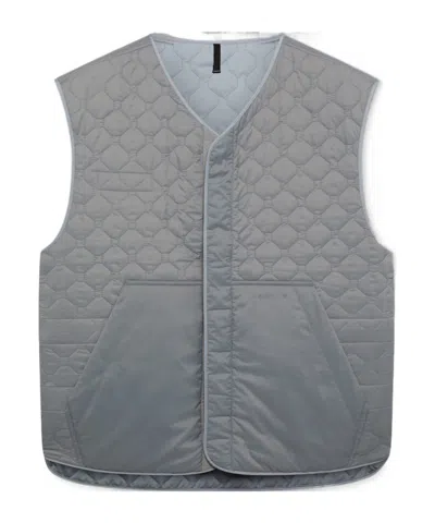 Oakley Reversible Quilted Vest In Gray