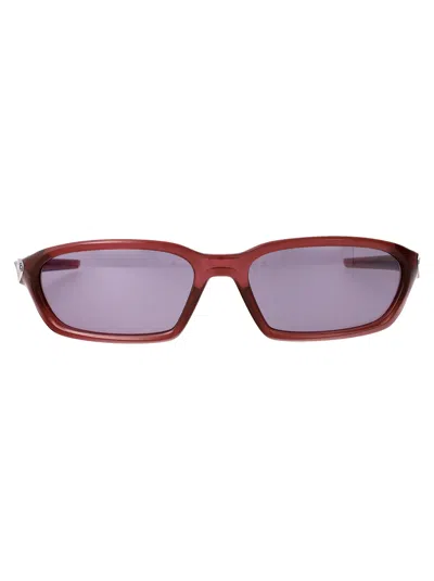 Oakley Rosso Ferro Trasparente Acetate Sunglasses In Purple