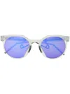 Oakley Round-frame Tinted Sunglasses In White
