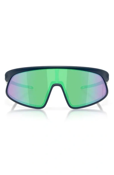 Oakley Rslv 149mm Prizm Polarized Shield Sunglasses In Blue